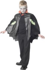 Unbranded Fancy Dress - Child Black PVC Bat Cape