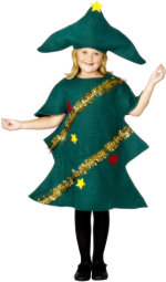 Includes tree costume and hat.
