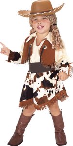 Unbranded Fancy Dress - Child Cowgirl Costume Age 1-2