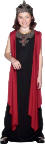 Unbranded Fancy Dress - Child Dark Queen Medieval Costume