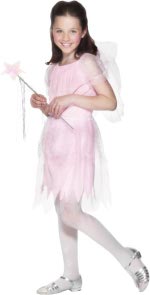 Fancy Dress - Child Fairy Costume With Wings Age: 6-8 130cm