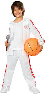 Official licensed High School Musical costume includes trousers, jacket shirt and basketball.