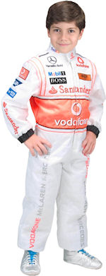 Unbranded Fancy Dress - Child Official McLaren/Hamilton Formula 1 Racer