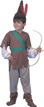 Unbranded Fancy Dress - Child Robin Hood Brown Costume Age: 3-5 110cm