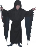 Costume includes all in one robe and cape.