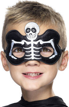 Unbranded Fancy Dress - Child Skeleton Fabric Eyemask