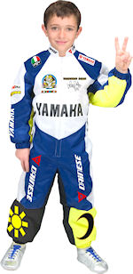 Unbranded Fancy Dress - Child Valentino Rossi Superbike Racing Suit
