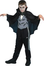 Unbranded Fancy Dress - Child Vampire Costume Age: 6-8 130cm
