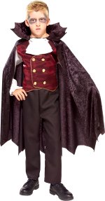 Unbranded Fancy Dress - Child Velvet Vampire Costume