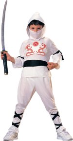 Unbranded Fancy Dress - Child White Ninja Costume