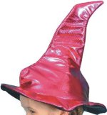 Unbranded Fancy Dress - Child Witch Hat METALLIC CERISE