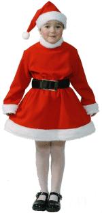 Unbranded Fancy Dress - Deluxe Girl Santa Dress