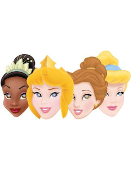 Unbranded Fancy Dress - Disney Princess Party Masks (Pack