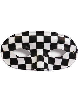 Unbranded Fancy Dress - Domino Mask (Black and White)