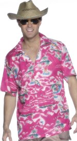 Unbranded Fancy Dress - Economy Hawaiian Shirt PINK