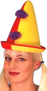 Unbranded Fancy Dress - Felt Pointed Clowning Hat
