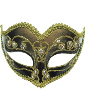 Unbranded Fancy Dress - Jewelled Masquerade Ball Mask