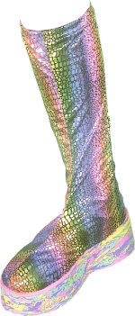 Unbranded Fancy Dress - LADY Psychedelic Boots
