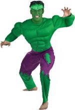 Unbranded Fancy Dress - Marvel Heroes - Adult Hulk MUSCLE Super Hero Costume