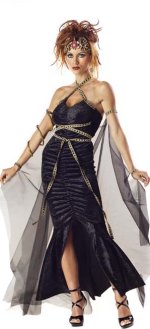 Unbranded Fancy Dress - Medusa Crushed Velvet Costume