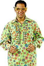 Unbranded Fancy Dress - Men Frill Shirt Flower Design