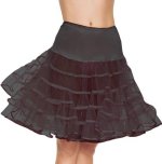 Unbranded Fancy Dress - Mid-Length Petticoat (BLACK)
