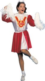 Unbranded Fancy Dress - Peggy Pom Pom (RED) Cheerleader Costume