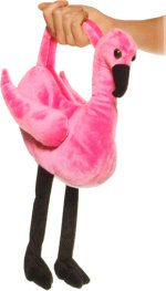 Unbranded Fancy Dress - Plush Flamingo Handbag