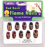 Unbranded Fancy Dress - Red Devil Flame Nails