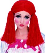 Unbranded Fancy Dress - Red Rag Doll Wig