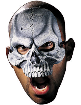 Unbranded Fancy Dress - Skull Vinyl Chinless Mask