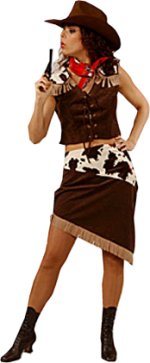 Unbranded Fancy Dress - Sleeveless Cowgirl Costume Extra Large