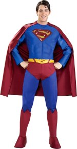 Unbranded Fancy Dress - Super Deluxe Superman Super Hero