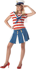 Unbranded Fancy Dress - Teen Cruise Ship Cutie Sailor Costume