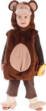 Unbranded Fancy Dress - Toddler Plush Plump Monkey Costume