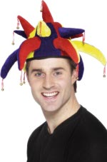 Unbranded Fancy Dress Costumes - 3 Colour Jester Hat With Bells