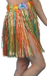 Fancy Dress Costumes - 46cm Hula Skirt Multicolour