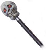 A 48` long cane with skull head handle and 