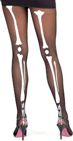 Unbranded Fancy Dress Costumes - Adult Bone Tights