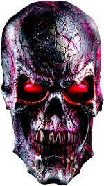 Unbranded Fancy Dress Costumes - Adult Deluxe Raging Fury Skull Overhead Mask