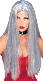 Unbranded Fancy Dress Costumes - Adult Grey Witch Wig