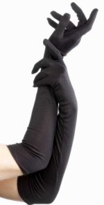 Unbranded Fancy Dress Costumes - Adult Long Black Gloves