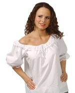 Unbranded Fancy Dress Costumes - Adult Medieval Wench Blouse - White Extra Large
