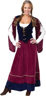 Includes top with sleeves and skirt.