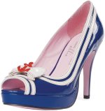 Sexy matey sailor shoes in blue with anchor detail.