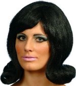 Unbranded Fancy Dress Costumes - BLACK 60and#39;s Flick Wig