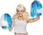 Unbranded Fancy Dress Costumes - Blue and White Pom Pom