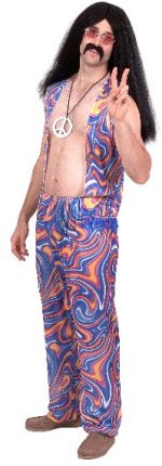 Unbranded Fancy Dress Costumes - Budget Gents Hippie (TWO PIECE)