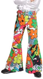 Unbranded Fancy Dress Costumes - Child Hippie Woodstock Trousers Small