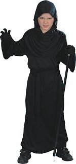 Unbranded Fancy Dress Costumes - Child Horror Robe BLACK Age: 3-5 110cm